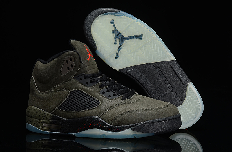 Air Jordan 5 Mens Shoes Aaa Gray Online